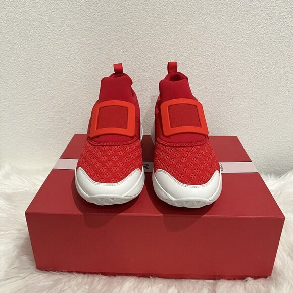 NIB Roger Vivier Viv Run Lovely Buckle Very Skate Technical Fabric Sneaker 39.5 - Picture 5 of 12